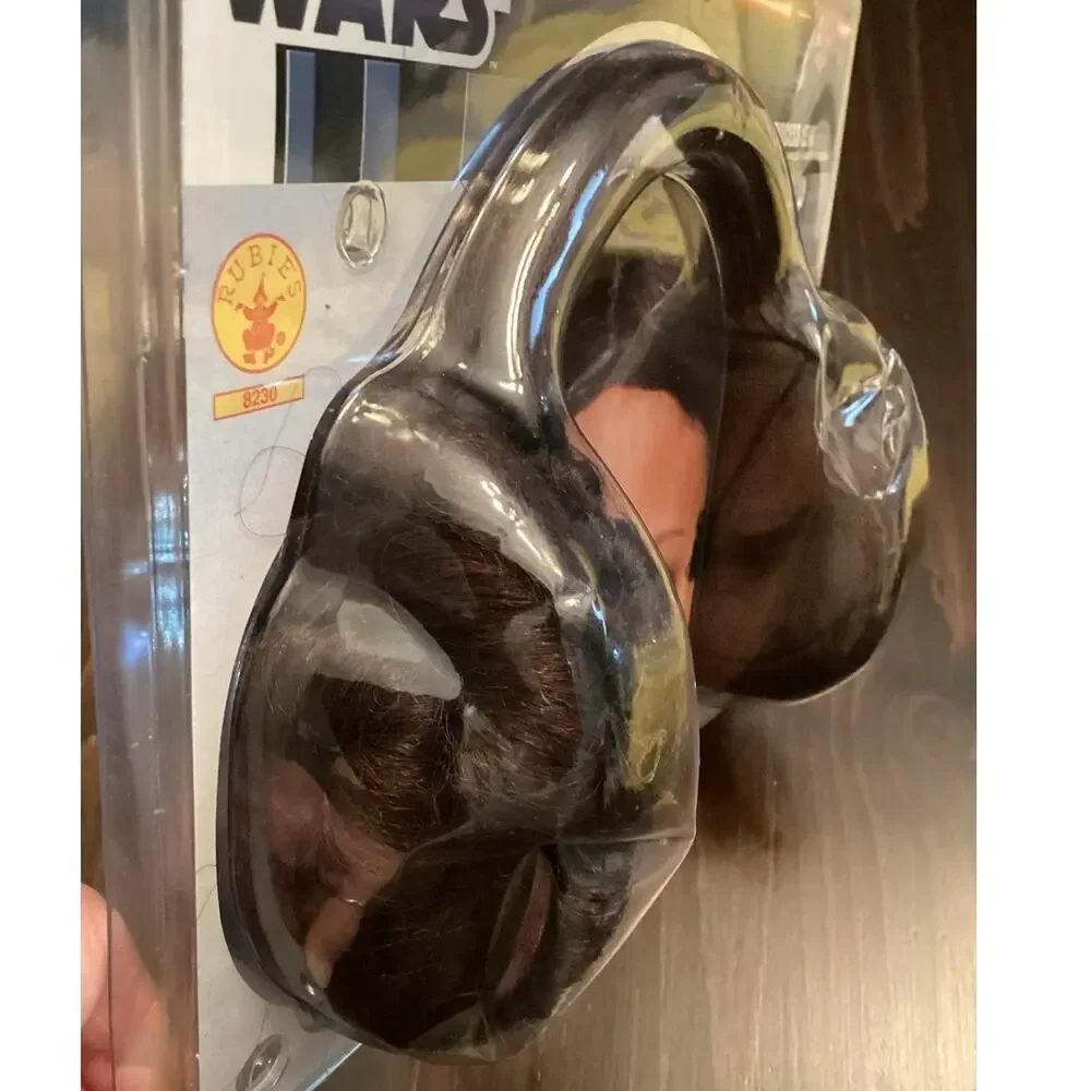 NIB Rubie's Star Wars Princess Leia Headband Hair Buns with Darth Maul Error